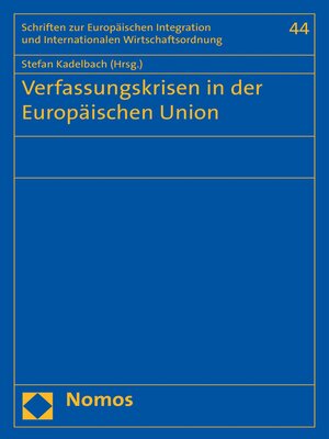 cover image of Verfassungskrisen in der Europäischen Union